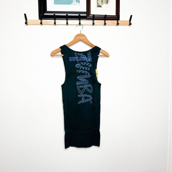 Zumba NWT! โWomen's Tribe Instructor Rib Tank - Black Size L - Picture 3 of 6